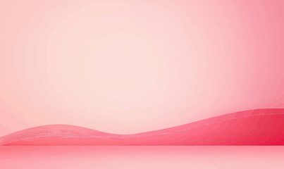 Poster - Minimalist Pink Gradient Background with Dark Line for Digital Display Design