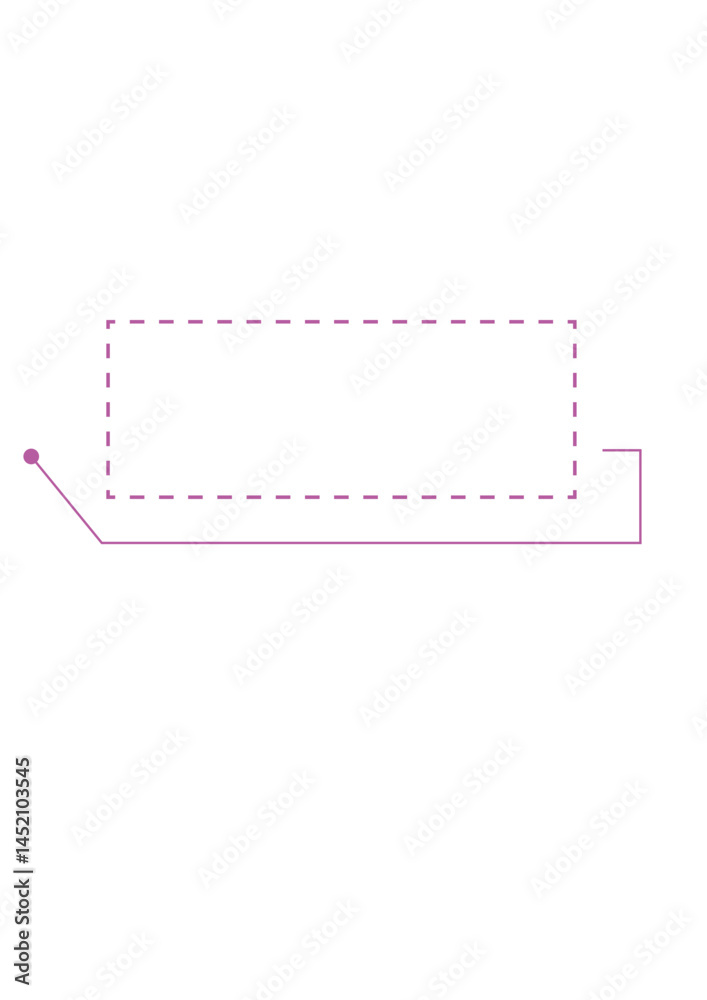 Rectangular text frame, highlighter, die,