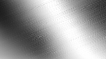 Poster - Brushed metal surface shining under soft light in a modern setting