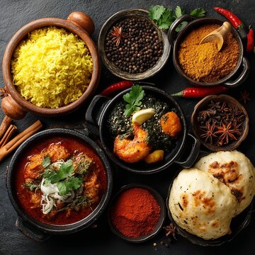 Indian Food Digital marketing, Indian Food primal designer ai generator.