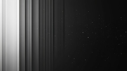 Poster - Abstract design of contrasting stripes with scattered stars in deep space background during nighttime