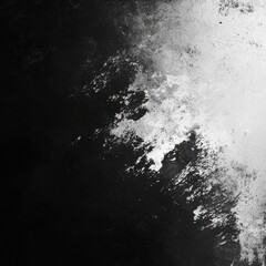 Poster - Abstract monochrome texture showcasing a blend of black and white shades in a dynamic swirl pattern
