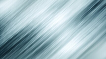 Poster - Abstract blue and silver motion background with soft lines creating a smooth and dynamic visual effect