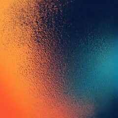 Poster - Colorful abstract gradient with orange, blue, and dark tones blending seamlessly on a textured surface