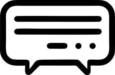 Fototapete - Concise message icon awaiting input
