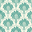 © windmill - Seamless palm tree pattern featuring tropical botanical elements. This design is perfect for summer.