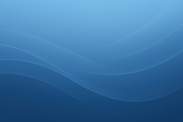 Poster - A smooth gradient blue tones with flowing curves creates a strategic backdrop symbolizing innovation decision-making and business growth