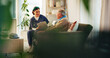 © Flashizzle24/peopleimages.com - Nurse, clipboard and senior man on sofa for assisted living, medical service and care in nursing home. Retirement, healthcare notes and caregiver with elderly person for consulting, support and help