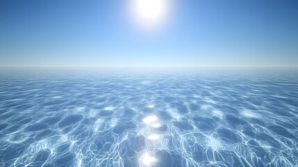 serene ocean surface sunlight reflections summer sea