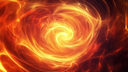 Poster - Abstract digital cosmic wave pattern with glowing center background wallpaper AI generated image
