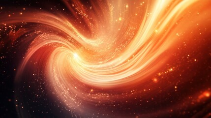 Poster - Abstract digital cosmic wave pattern with glowing center background wallpaper AI generated image