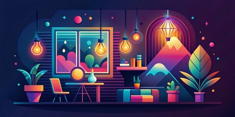Poster - Low Light Branding: Creative Flat Design Advertising Concepts