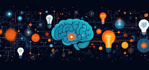 Poster - The Illuminated Mind: A Visual Representation of Ideas and Innovation