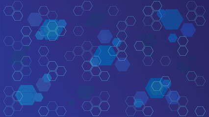 dark blue hexagonal with screen