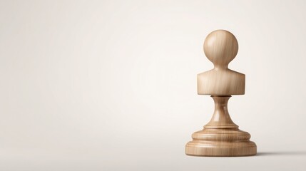 Poster - Wooden mannequin representing luxury investor profile and simplistic wealth concepts in modern financial strategies icon