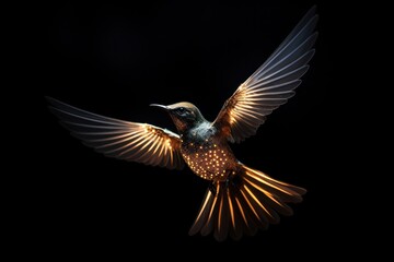 Wall Mural - bird hummingbird animal flying.