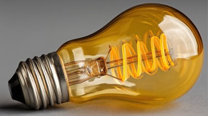 Poster - Bright light bulb representing market innovation and first-mover advantage in competitive business environment
