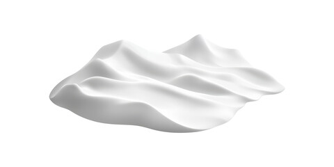 Poster - Abstract 3D Waveform Texture. Minimalist Design Element For Backgrounds And Graphics Isolated On Transparent Background
