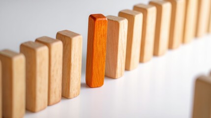 Poster - single wooden block symbolizing fundamental concepts in developing effective disaster recovery inves