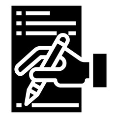 Poster - fill in the document vector icon