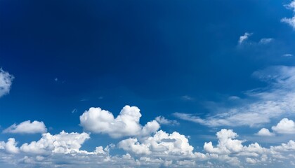 Wall Mural - blue sky and light cumulus clouds