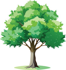 watercolor-style tree