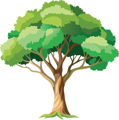 watercolor-style tree