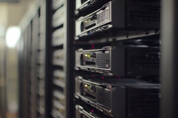 Poster - Server racks in data center
