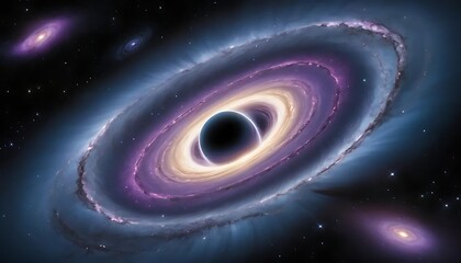Wall Mural - Abstract Black Hole Spiral Field
An ultra-realistic abstract background of a black hole’s swirling accretion disk, with gravitational lensing and glowing matter spiraling toward an event horizon 