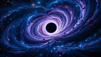 Wall Mural - Abstract Black Hole Spiral Field
An ultra-realistic abstract background of a black hole’s swirling accretion disk, with gravitational lensing and glowing matter spiraling toward an event horizon 