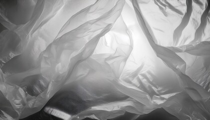 Aufkleber -  translucent crinkled plastic texture background for modern web design, print layouts, branding visuals, and abstract graphic design elements