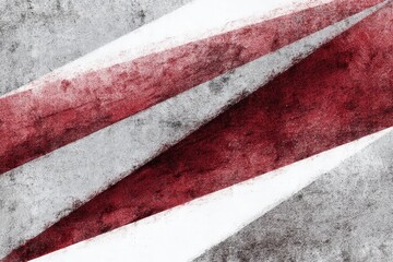 Poster - Abstract Grunge Stripes Engraving Sketch - Red and white grunge stripes on a gray background. Symbolizing: energy, texture, design, contrast, and abstract art