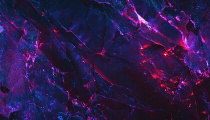Fototapete -  abstract glowing crystal texture with neon red and blue lighting for web design, digital branding, backgrounds, posters, or print media graphics