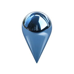 Poster - Sleek location marker with lustrous gradients, embodying precision and navigation clarity