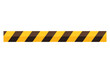 © AL - A cartoon depiction of a barrier tape with yellow and dark brown stripes