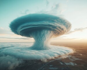 Poster - Climate Crisis Visualization Apocalyptic Weather Phenomenon Documenting Extreme Meteorological Transformation in High-Resolution Environmental Research Imagery