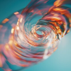 Aufkleber - Fluid Dynamics Unleashed Immersive Abstract Vortex Visualization - Cutting-Edge Digital Art Exploring Motion, Energy, and Transformative Visual Technology