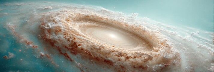 Poster - Celestial Symphony Ultra-Realistic  Spiral Galaxy Visualization - Immersive Astronomical Design for Scientific Communication and Digital Media Exploration