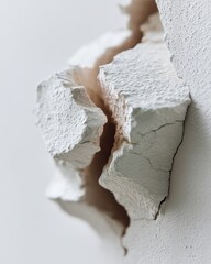 Aufkleber - Structural Resilience Decoded Minimalist Architectural Risk Assessment Showcasing Textural Stress Patterns in Building Integrity Analysis