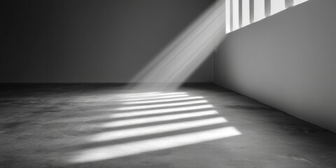 Leinwandbilder - Liminal Workspace Illumination Minimalist Urban Design Capturing Architectural Emptiness - Future of Corporate Environments and Spatial Mindfulness