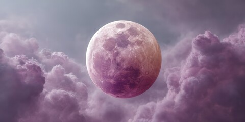 Leinwandbilder - Ethereal Lunar Eclipse Dreamscape Astronomy Visualization for Digital Content Creators, Cosmic Storytelling in High-Definition Celestial Narrative