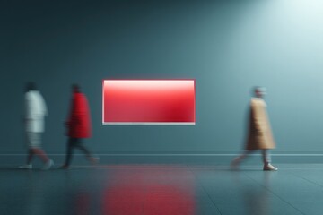 Aufkleber - Volatility Visualized Minimalist Financial Dashboard Mockup with Dynamic Motion Blur - Next-Gen Market Insights for Digital Professionals