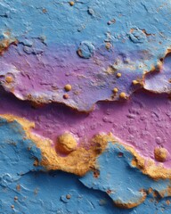 Poster - Chromatic Decay Abstract Industrial Texture Revealing Material Metamorphosis in Sustainable Design Aesthetics - Innovative Surface Storytelling for Creative Professionals