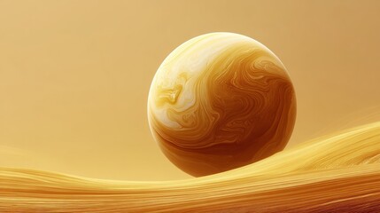Poster - Ethereal Mars Visualization Minimalist Cosmic Sphere for Futuristic Digital Marketing, AR Exploration, and Planetary Science Innovation