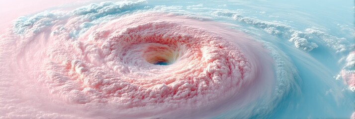 Fototapete - Atmospheric Dynamic Visualization High-Resolution Satellite Imagery of Cyclonic Meteorological Phenomenon - Climate Science and Environmental Research Insight for Digital Age Learning