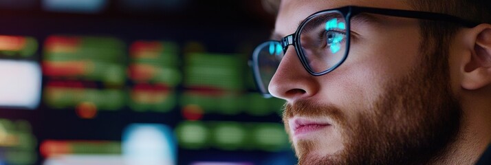 Poster - Hyper-Focused Digital Trader Millennial Professional Navigating High-Stakes Online Auction Interfaces with AI-Enhanced Market Intelligence and Real-Time Strategic Engagement