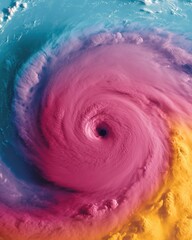 Poster - Climate Crisis Visualization Immersive AI-Enhanced Hurricane Satellite Imagery Revealing Atmospheric Dynamics for Global Environmental Research and Climate Change Awareness