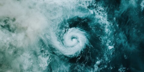Poster - Climate Crisis Visualization Epic Satellite Meteorology Captures Swirling Hurricane Dynamics - Immersive Environmental Reporting for Global Awareness and Scientific Communication