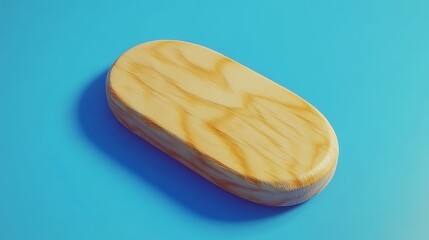 Wooden oval shaped decorative object