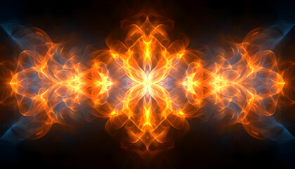 Poster - Abstract flame pattern design